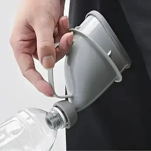 Unisex Portable Travel Toilet - Spacious Leak-Proof Urinal with Easy-Grip Handle Design, Durable Plastic Camping Toilet Suitable for Cars, RVs, and Outdoor Activities