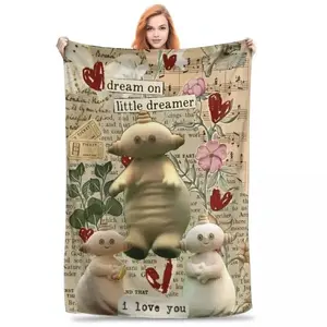 In The Night Garden Makka Pakka Blanket Ultra Soft Flannel Fluffy Cozy Warm Bedroom Couch Sofa Bedspread Throw Cover Decor Decorative Throw Perfect Birthday Gift Christmas Gift for Kids Toddlers Babies Girlfriend Parents Cbeebies Show Style