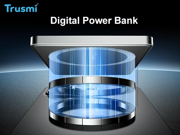 [Trusmí ] for Magsafe Portable Charger,5000mAh Slim Wireless Magnetic Power Bank with USB C Charging,Travel Essential for Magsafe Battery Pack Compatible with iPhone 17/16/15/14/13/12 Series,Graphite Gray