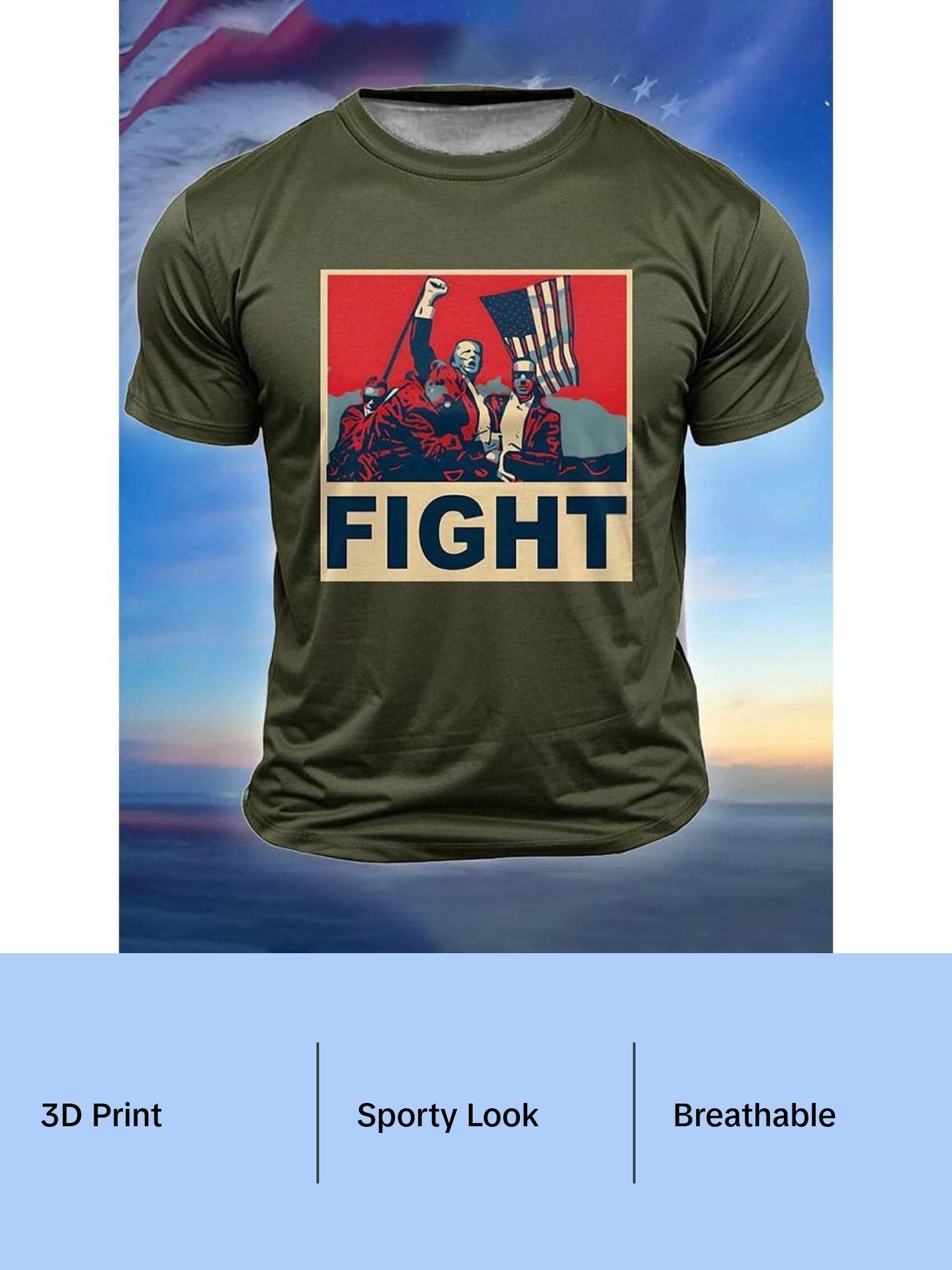 Trump Shirt Casual Men's T-shirt Men's Short-Sleeve Trump Shirt Casual Men's T-shirt Men's Short-Sleeve