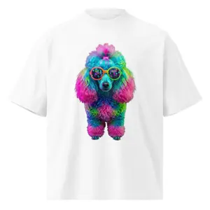 Born Fabulous | Neon Poodle Oversized T-Shirt | Glow Wild Collection