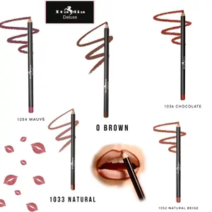 Italia Deluxe UltraFine Lip Liners - Creamy Matte Finish Velvet Formula Eyeliner Lipliner