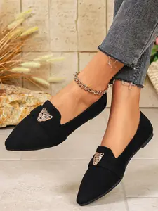 Women's Elegant Bowknot Design Ballet Flats, Slip On Flats, Casual Comfortable Flat Shoes for Daily Wear, Lightweight Breathable Shoes for All Seasons