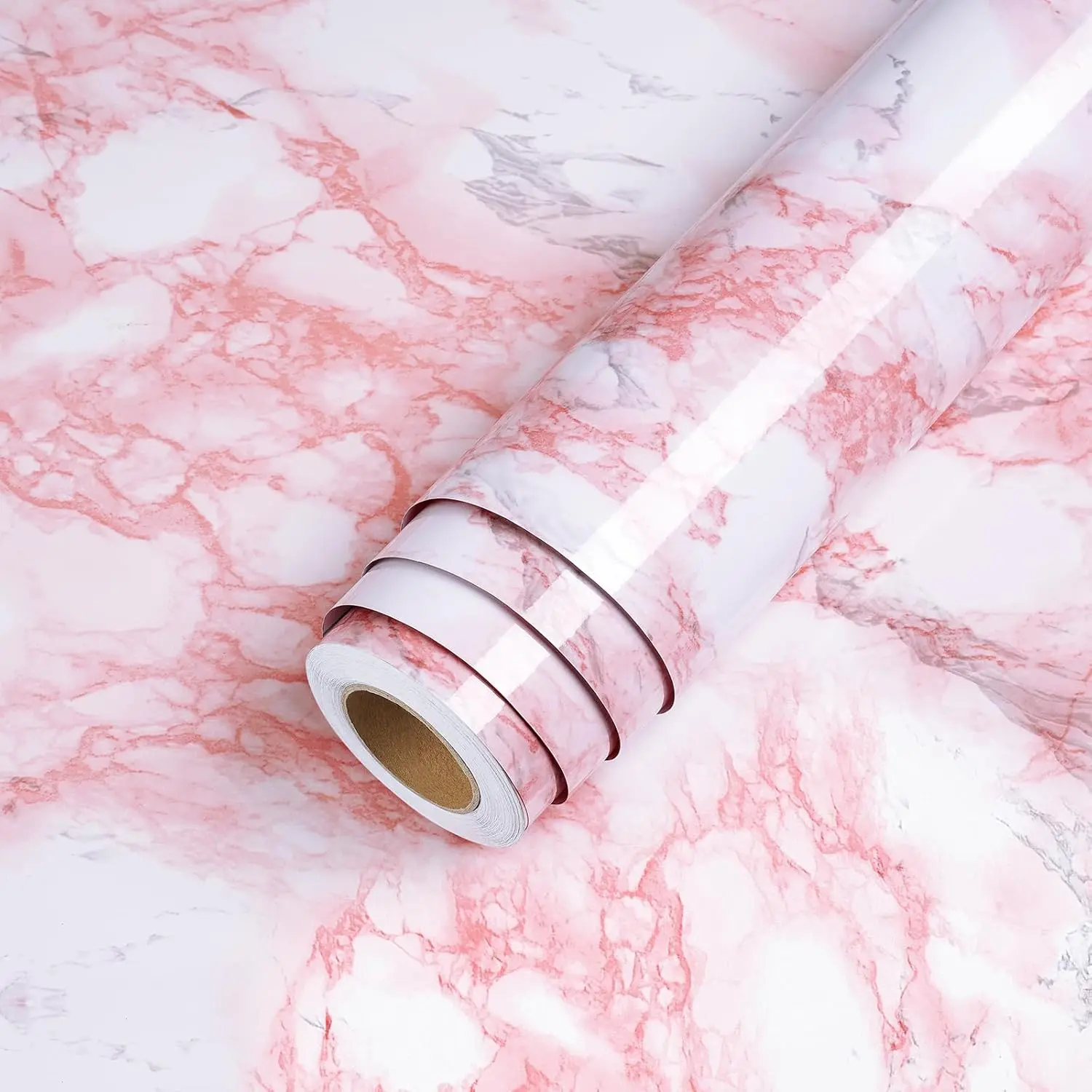 Smooth Marble Countertop Contact Paper, Self-Adhesive Removable Kitchen Bathroom Waterproof Oilproof Sticker, DIY Furniture Decoration Background, Marble Backsplash Wallpaper, Kitchen Wallpaper Peel And Stick