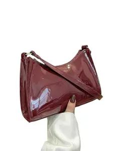 Women's Fashion Shoulder Bag, Casual Commuter Underarm Purse, Trendy Plain Handbag, Ideal for Office, College, Work, Business, Daily Use