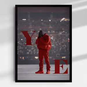 Kanyee YE Poster Concert Poster Wall Art - Rapper Wall Art - Rap Artist Print Gift - Rap Decor