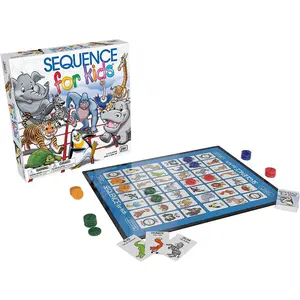 Goliath Sequence Junior: Animal Strategy Board Games for 2-4 Players, Ages 3+