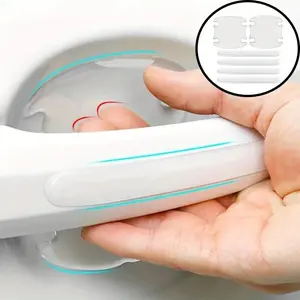Car Door Handle Bowl Scratch Protective Sticker, 8 Counts Multipurpose Car Door Handle Anti-scratch Protective Sticker, Universal Invisible Car Handle Anti-collision Protective Strip