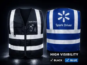 Reflective Safety Vest for Delivery Drivers – High Visibility Day & Night – One Size Fits Most (Fits up to XL, NOT XXL)