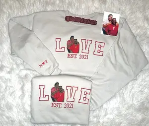 Embroidered Photo Sweatshirt