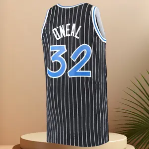 Shaquille O'Neal Men's Classic-Design Sleeveless stitched Retro Basketball Jerseys Black shirt