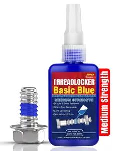 ThreadLocker Blue, Thread Lock Medium Strength Lock Tight for Nuts, , Fasteners and Metals, Anaerobic Curing Metal Glue to  Loosening and  (medium-50ml)