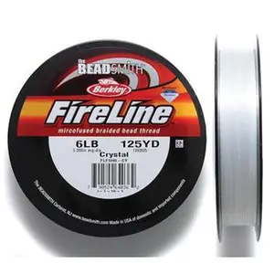 61TN112-C: Fireline Thread Clear 125yd .006in 6lb 1 Spool