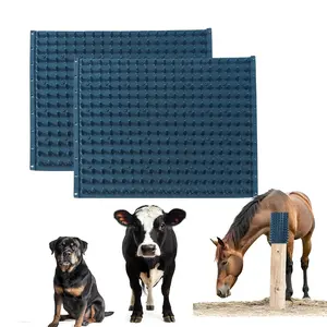 2-Pack Horse Scratching Post Pad Soft Touch Itch Relief Scratcher for Horses Cows Goats Dogs and Livestock