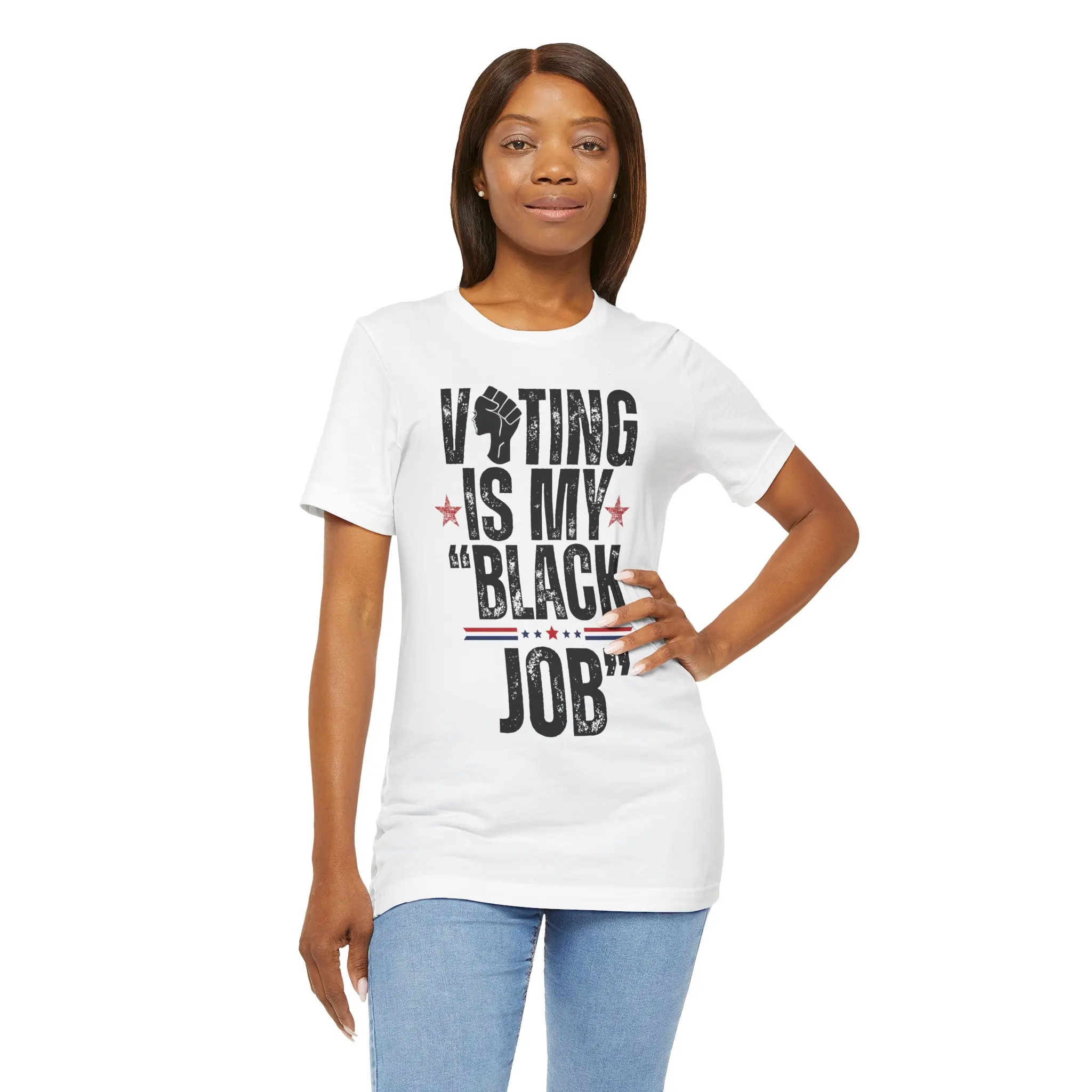 Voting Is My "Black Job" T-Shirt | Political Voting Rights Tee