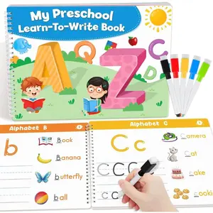 Preschool Learning Activities Educational Workbook Learn to Write Alphabet Practice Book Tracing Letter Number Colors Shapes Autism Learning Materials Great for Kindergarten Preschool Classroom
