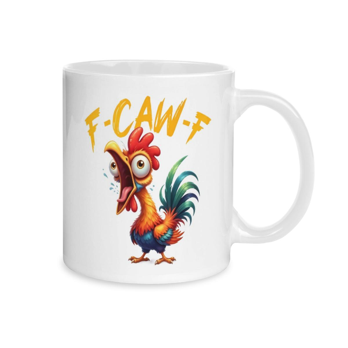 11oz Coffee Mug-This rooster just yelled my morning coffee into existence