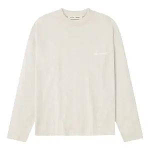 Fear of God Essentials Embroidered Classic Long Sleeve T-Shirt 'Oatmeal Heather' 125HO254202F
