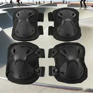 2 Pairs Professional Thick Knee Pads, High Elastic Knee Sleeves for Roller Skating and Skateboarding, Durable Leg Protection Gear