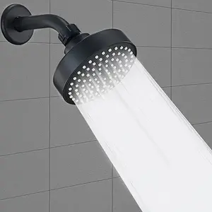 High Pressure Shower Head, Adjustable Shower Head, Powerful Deluxe Bathroom Showerhead with Strong Spray Stream and Small Silicone Nozzles, 360° Rotation Universal Shower Equipment for Home Bathroom, Rainfall Shower Head