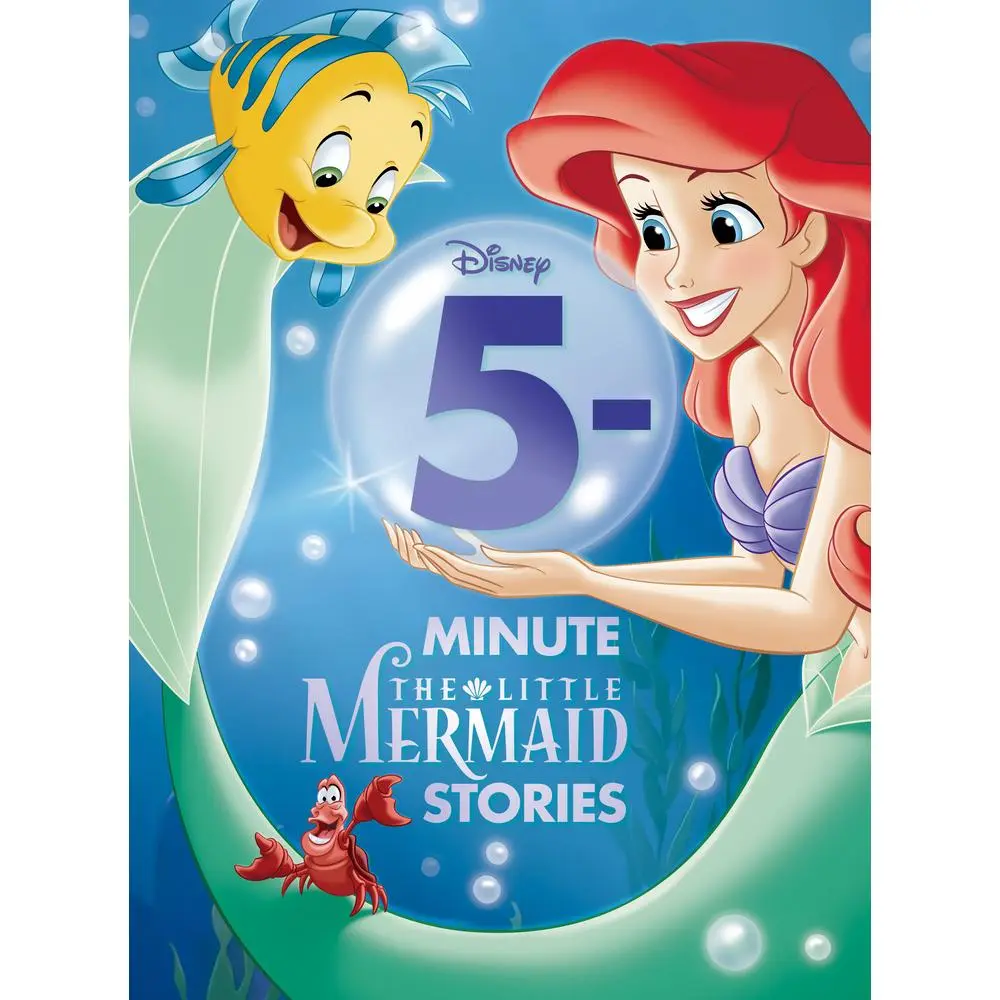 Used Disney Books Hardcover - 5-Minute The Little Mermaid Stories, Kid Books for Children, Story Time & Bedtime Reading (English)