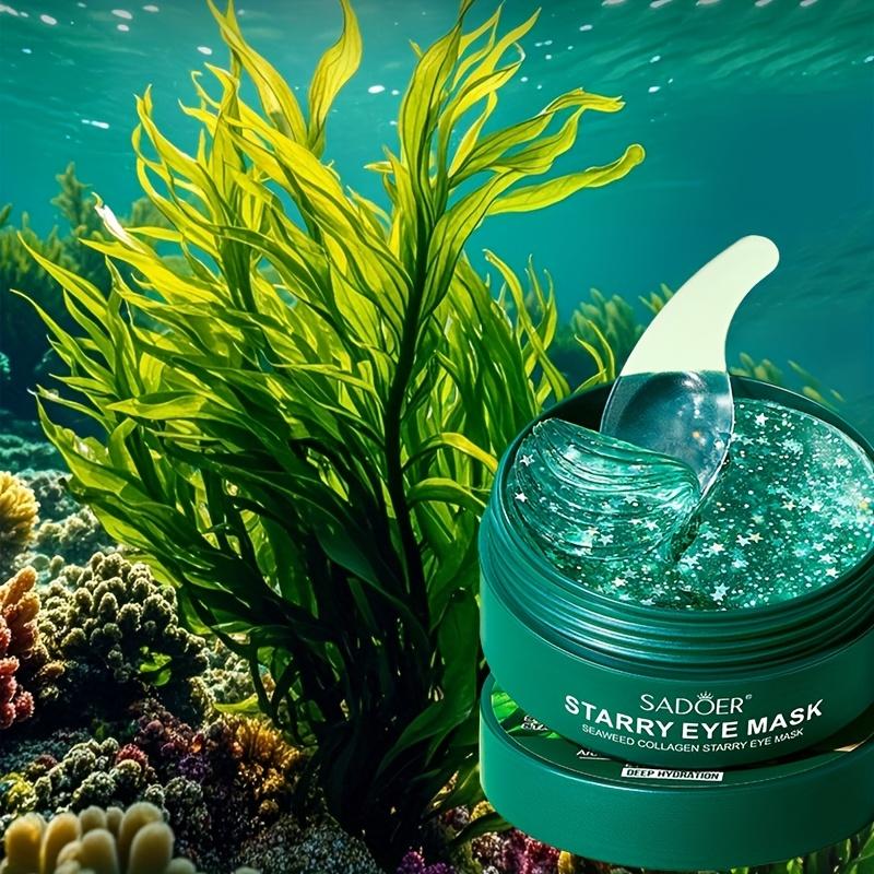 60pcs SADOER Collagen Gel Eye Mask for Dark Circles & Wrinkles - Seaweed Collagen Star-Shaped Patches, Sensitive Beige ('s Use), Hydrating Gel Patch to & Eye Wrinkles, Gel-Based Under-Eye