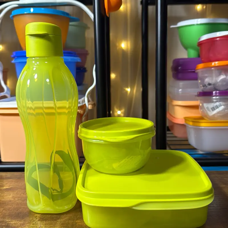Tupperware Lunch Set Lime Green