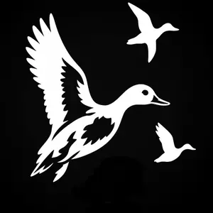 Ducks Flying Decal for Car Windows - Vibrant Design, Durable Material, Easy Application, Perfect for Car Styling