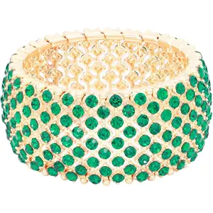 Tennis Rhinestone Stretch Bridal Bracelets Evening Party  For Women Stretch Bracelets