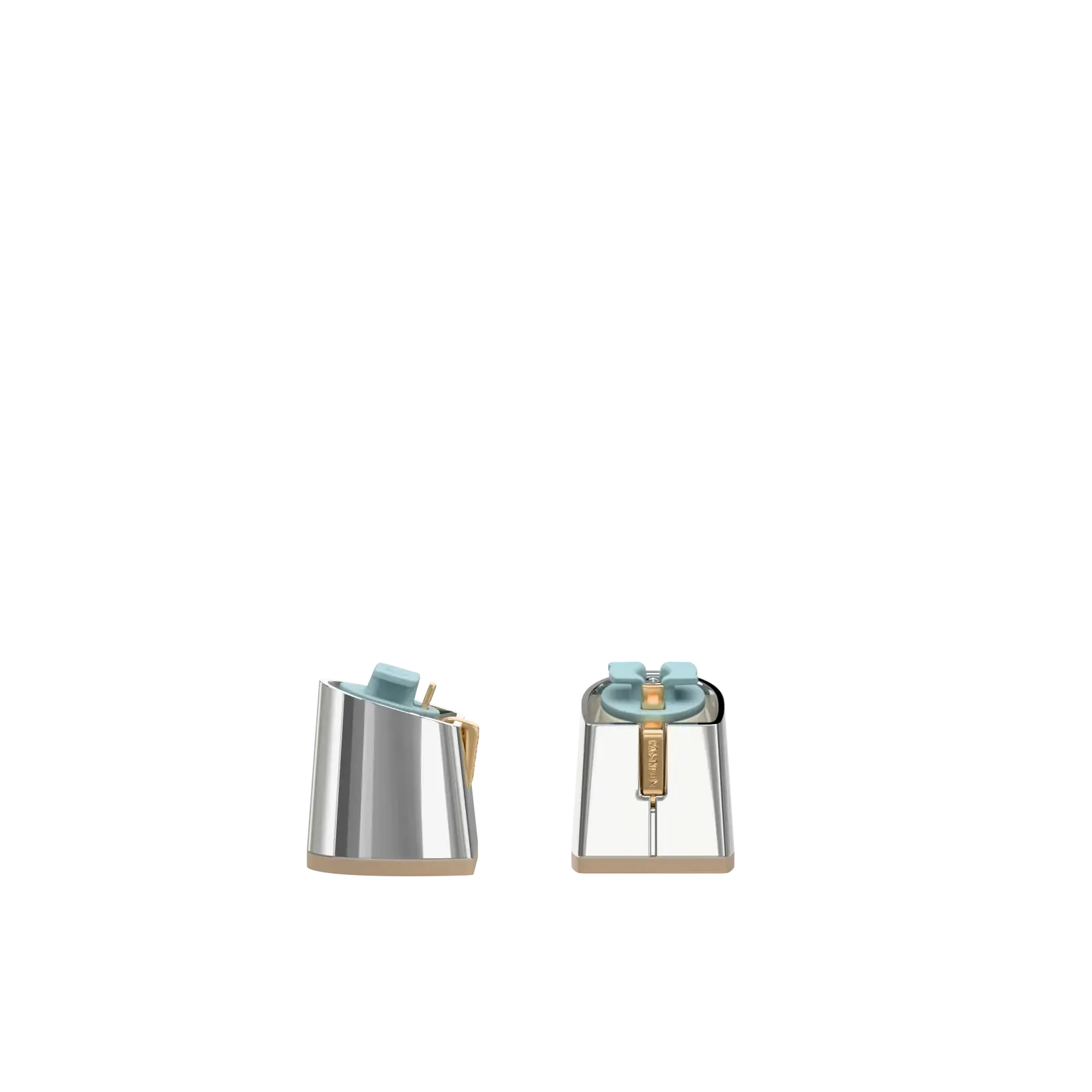 Flare Block Heel Kit 3 Silver Metallic