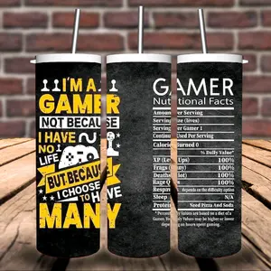 I'm A Gamer Nutrition Facts Tumbler