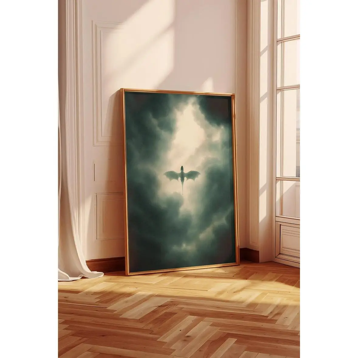 Fourth Wing Dragon Rider Art Print: Gothic Fantasy Wall Decor, Wardrobe Staple, For Any Season, Trendy Looks, Stay Ahead of the Curve