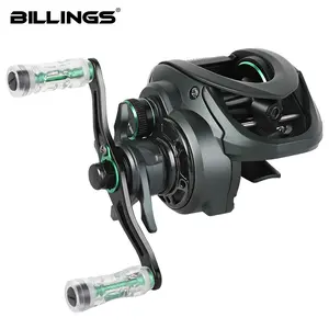 BILLINGS RX200 Series High Speed Baitcasting Reel - 7.2:1 Gear Ratio, 4+1 Ball Bearings,6kg/13LB Max Drag Magnetic Brake, Lightweight Aluminum Alloy Spool for Freshwater Saltwater, Fishing Accessories, Fishing Supplies, Fishing Gear Set