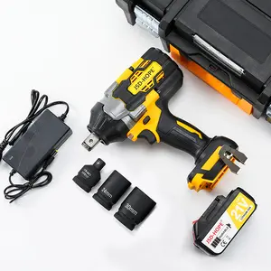 1200N.m 21V Brushless Impact Wrench, Cordless Impact Wrench with One Battery, 3Sockets, Quick-Change Chuck- Heavy Duty Power Tool for Professional Mechanics & DIY Enthusiasts