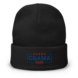 Obama 2028 Blue Embroidered Beanie
