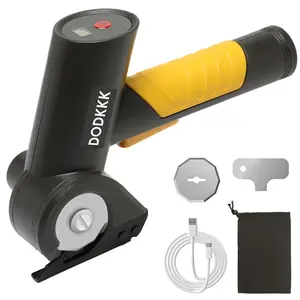 Cordless Electric Scissors , Rechargeable Cardboard Cutter with 2 Blades, Easy Swap Blade Change, for Thin Cardboard Carpet Leather Sewing Supplies Crafts Sewing Tools