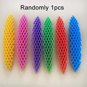 Fidget Worm Toy Stretchable Elastic Mesh Stress Relief Toys for Kids&Adults 3D Telescopic Decompression Sensory Toys Party Gifts