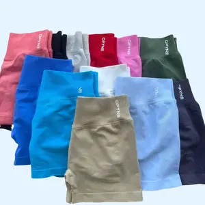 [With Logo] DFYNE Fashion Impact Shorts, 4.5-Inch High Waist, Dual-Use Women’S Shorts For Yoga & Gym, Trendy Active Style, Skin-Friendly, Comfortable And Versatile Casual Activewear