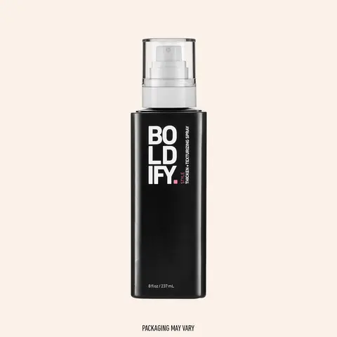 Boldify Thicken Lift Spray - 8 fl oz Cruelty Free Haircare & Selfcare Leave-In Treatment, Black Pump Bottle, Algae, Macrocystis Pyrifera (Kelp) Extract, Laminaria Ochroleuca Extract for Fuller, Thickened, Texturized, Moisturized Hair