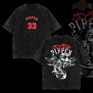 Scottie Pippen A Star T-Shirt - Premium Cotton  Classic Top for Men - Soft & Comfortable Menswear Apparel - 100% Seamless Black