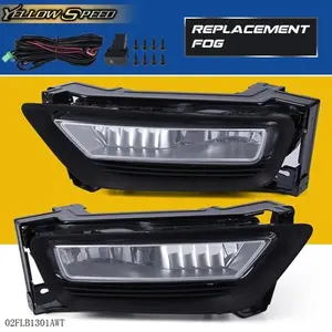 Fit For 2013 2014 2015 Honda Accord Sedan Clear Front Bumper Fog Lights W/ Bulbs