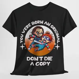 Chucky vs Chuckie T-Shirt - Retro Streetwear Horror, Vintage Cartoon Rugrats Tee, Classic Horror Movie Shirt, Gildan Unisex, Premium Quality Cotton, Fits Every Occasion, Retro Styles, Bring Back the Classics