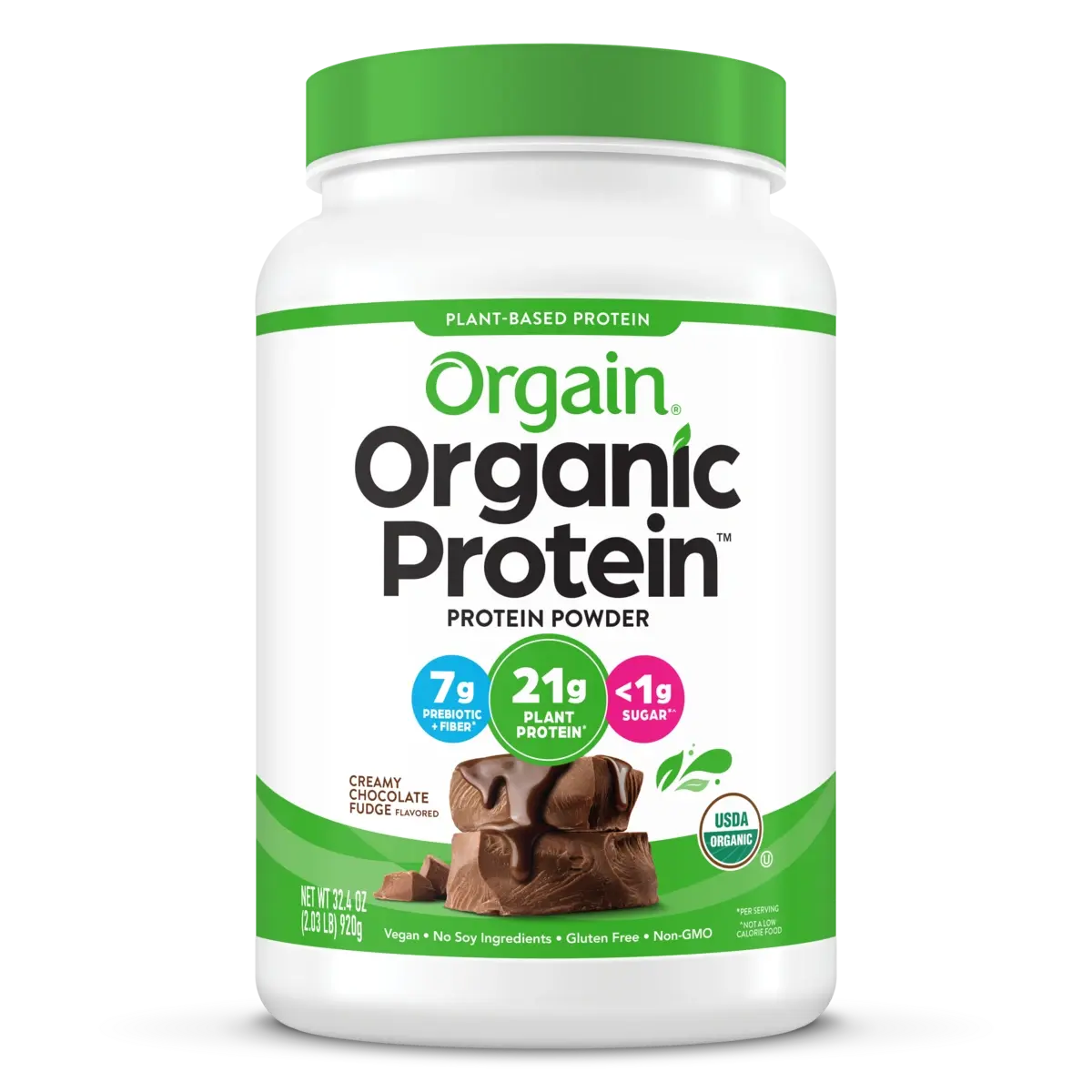 Organic Protein™ Plant Based Protein Powder - Creamy Chocolate Fudge Organic Protein™ Plant Based Protein Powder - Creamy Chocolate Fudge