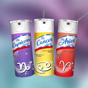 Zodiac Big Energy 20 oz Tumbler Drinkware Straw Bottles Lid Bottled Water Bottles obsession