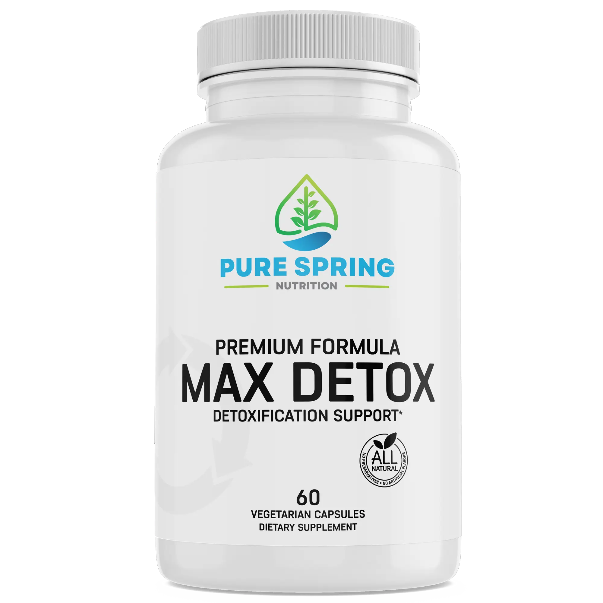 Pure Spring Nutrition Max Detox Premium Formula Health Supplement for Antioxidant, Cholesterol Management, and Immune Boosting - Healthcare, Dietary