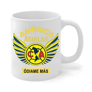 ClubAmérica Mug with Ódiame Más Quote, Fierce Soccer Fan Coffee Cup, Mexican Football Pride Gift,Gift for Dad, for Soccer Fans, The Team That Made The Whole Tournament Respect