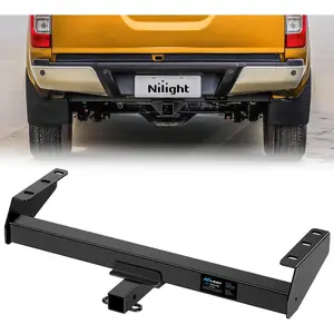 Nilight Class 3 Trailer Hitch 2 Inch Receiver Tow Hitch Compatible with Suzuki Equator 2009-2012, Nissan Frontier 2005-2026, Multi-Fit Hitch for Ball Mount Cargo Carrier Bike Rack, Black Powder Coated