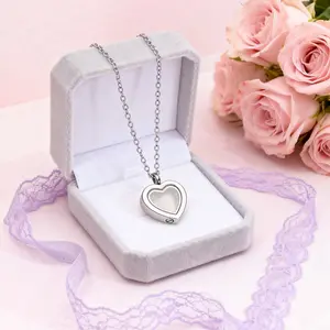 Love Perfume Bottle Pendant Necklace | Numbered MemorialKeepsake I Store Hair Ashes for Loved One Pet