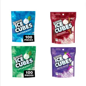 ICE BREAKERS Ice Cubes Peppermint Sugar Free Chewing Gum Pouch, 8.11 Oz (100 Pieces)