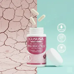 GUSUSA Women's Probiotic Super Bundle – 50 Billion CFU, 16 Advanced Strains Natural Long-Lasting Feminine Moisture, pH Balance, Odor Elimination, Gut & Immune Support. Rebuild from Within with Sugar-Free, Vegan, Organic Prebiotics.
